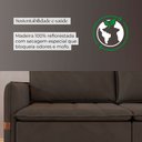 Ver mais imagens de Sofá Cama Retrátil 3 Lugares Bárbara 1,80m Veludo Marrom