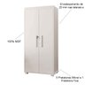 Multiuso Apollo 2 Portas 100% Mdf Branco - 5