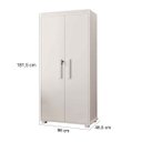 Ver imagem 6 de Multiuso Apollo 2 Portas 100% Mdf Branco