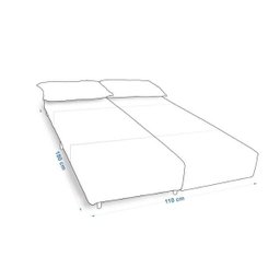 Sofá Cama Bicama 3 Lugares Casal Sofanete Suede - Preto - 3