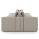 Ver imagem 6 de Sofá Ilha e Puff Sala Living 245cm Siesta M22 Veludo Bege - Mpozenato