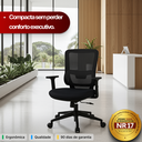 Ver imagem 5 de Cadeira de Escritório Diretor Titan - Preta