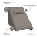 Ver imagem 3 de Escada Pet 46cm Estofada para Cachorro Nuvem R01 Veludo Capuccino - Annie Decor