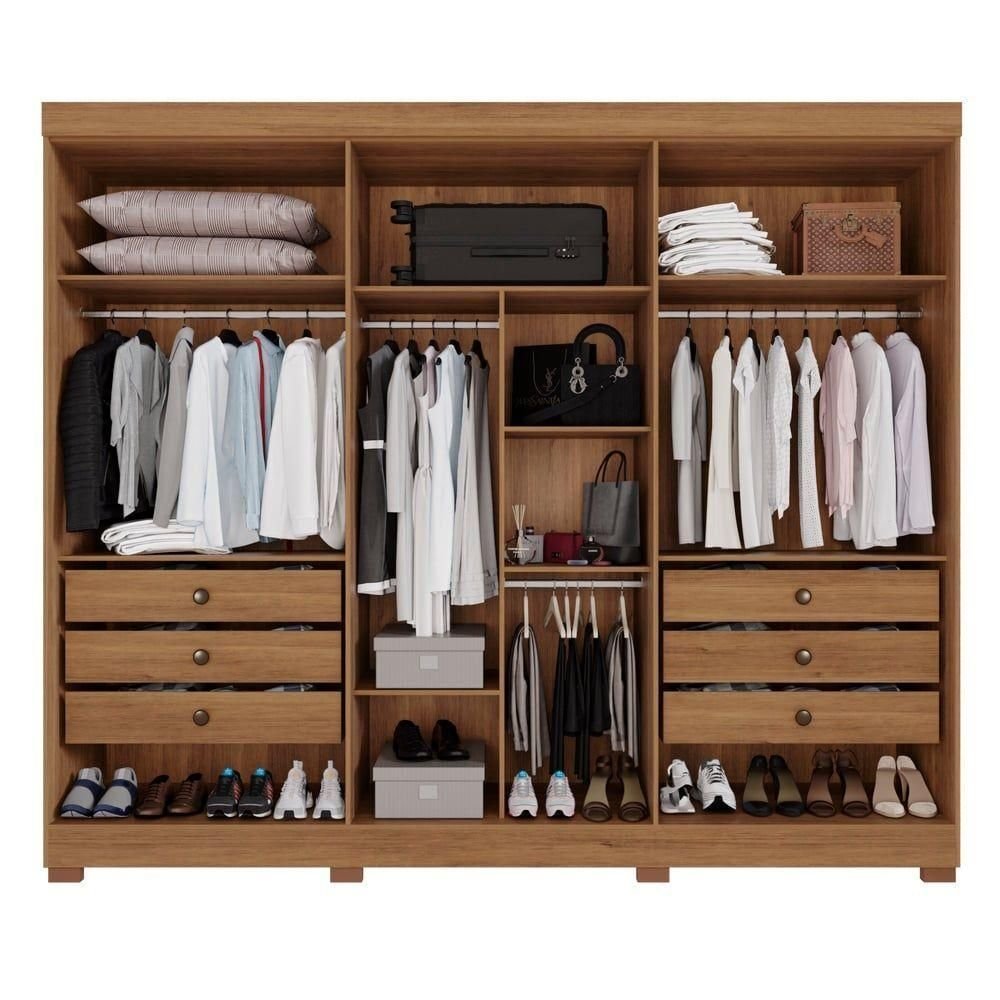 Guarda-roupa Casal 6 Portas 6 Gavetas Órion Premium Salleto