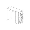 Ver imagem 6 de Bancada de Cozinha Genialflex Romana Porta Adega Ébano Fosco