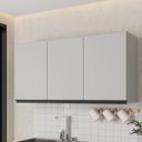 Ver imagem 1 de Armário Aéreo Planejado 3 Portas 120cm Nara CabeCasa MadeiraOriginals Cinza