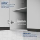 Ver imagem 4 de Armário Aéreo Planejado 3 Portas 120cm Nara CabeCasa MadeiraOriginals Cinza