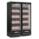 Ver imagem 3 de Expositor Vertical 2 Portas de Vidro Gcbc950 Gelopar Refrigerador 957 Litros Preto 220v