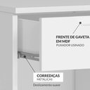 Ver imagem 4 de Mesa de Cabeceira Pequena Retrô Alpi - Branco