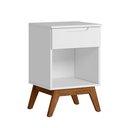 Ver imagem 2 de Mesa de Cabeceira Pequena Retrô Alpi - Branco