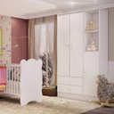 Ver imagem 7 de Quarto de Bebê Completo Pimpolho com Guarda-Roupa 3 Portas, Cômoda e Berço Espresso Móveis
