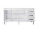 Ver imagem 4 de Balcão 160cm Emily 03 Portas e 03 Gavetas com Pia e Cuba Ghelplus Branco Moblis