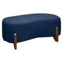Ver imagem 1 de Banqueta Decorativa Orgânica Puff Thor 100cm para Sala e Quarto Bouclé:azul Marinho