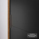 Ver imagem 6 de Roupeiro Seul 2 Portas Deslizantes 100% Mdf - Freijó/nero