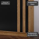 Ver imagem 4 de Roupeiro Seul 2 Portas Deslizantes 100% Mdf - Freijó/nero
