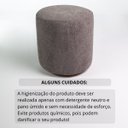 Ver imagem 6 de Kit 03 Puff Perse 36cm Redondo Decorativo Sala Quarto Tecido Bouclé