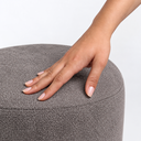 Ver imagem 4 de Kit 03 Puff Perse 36cm Redondo Decorativo Sala Quarto Tecido Bouclé