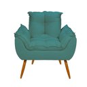 Ver imagem 5 de Kit Namoradeira Opala + 2 Poltronas para Sala Balaqui Decor Cor:azul Turquesa