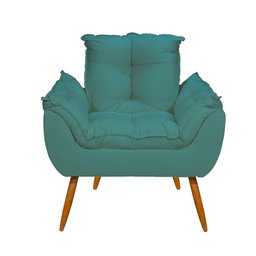 Kit Namoradeira Opala + 2 Poltronas para Sala Balaqui Decor Cor:azul Turquesa - 5