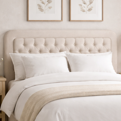 Cabeceira P/ Cama Casal Moderna Captonê Suede 150cm Estofada