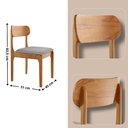 Ver imagem 3 de Conjunto Sala de Jantar Mesa Malta 120cm Tampo Laqueado com Vidro e 4 Cadeiras Star