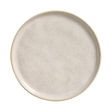 Prato de Sobremesa 21cm Porto Brasil Bio Latte Cerâmica Off White Mesa Posta Decorada
