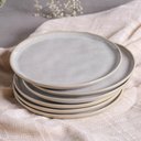 Ver imagem 4 de Prato de Sobremesa 21cm Porto Brasil Bio Latte Cerâmica Off White Mesa Posta Decorada