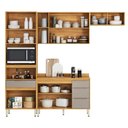 Ver imagem 2 de Cozinha Completa Plena 9 Portas 4 Gavetas Cinamon/nude - Demóbile