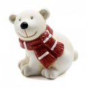 Ver imagem 2 de Enfeite Urso de Ceramica 12,3x11x9cm na Caixa
