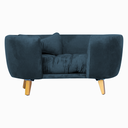Ver imagem 2 de Poltrona Cama Pet Hannah Luxo - Veludo Azul Marinho