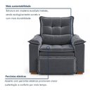 Ver imagem 5 de Kit 2 Poltronas Retrátil e Reclinável do Papai Base Madeira Maciça Bella