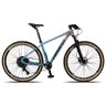 Bicicleta Aro 29 Quadro 17 Dropp RX Sport 9 Marchas Sunrace Freio a Disco Hidráulico Azul/Prata - TR - 1
