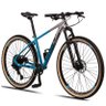 Bicicleta Aro 29 Quadro 17 Dropp RX Sport 9 Marchas Sunrace Freio a Disco Hidráulico Azul/Prata - TR - 2