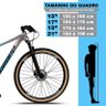 Bicicleta Aro 29 Quadro 17 Dropp RX Sport 9 Marchas Sunrace Freio a Disco Hidráulico Azul/Prata - TR - 7