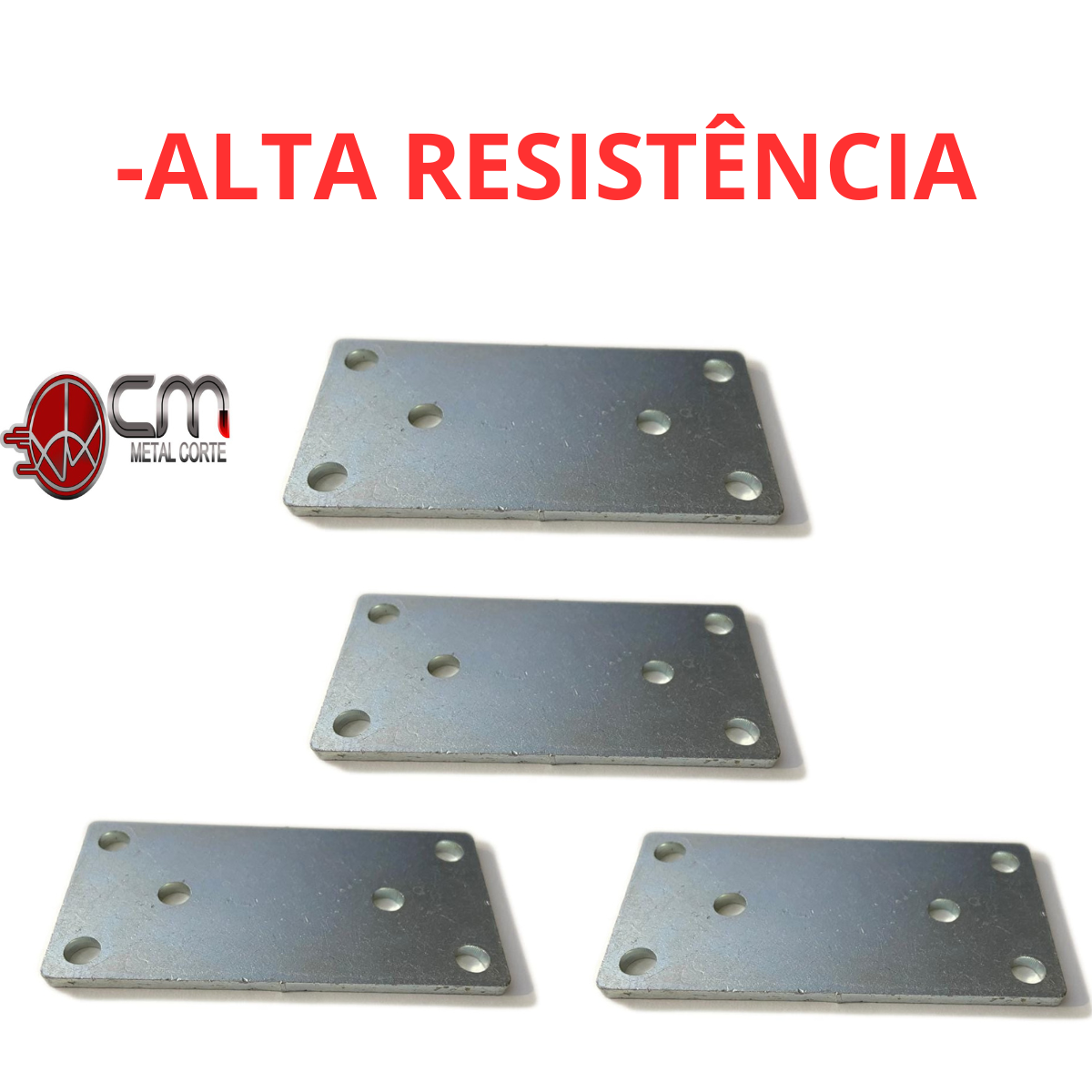 Placa de Junção União de Madeira Aço 80x40 Mm Kit 4 P. - 4