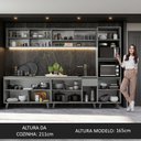 Ver imagem 6 de Armário de Cozinha Completa 300cm Nice Madesa 01