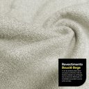 Ver imagem 5 de Puff Decorativo Living Aisha Orgânico 02 Lugares Bouclê Bege - Desk Design