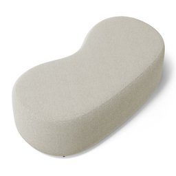 Puff Decorativo Living Aisha Orgânico 02 Lugares Bouclê Bege - Desk Design - 7