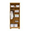 Ver imagem 5 de Armário Multiuso Ripado 2 Portas Cabideiro Organizador Vassoura Virtus com Chave