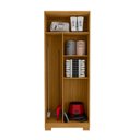 Ver imagem 4 de Armário Multiuso Ripado 2 Portas Cabideiro Organizador Vassoura Virtus com Chave