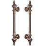 Puxador Duplo Classic 530mm Cobre Antigo Porta Pivotante Correr Passagem Madeira Vidro Rústico - 1