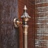 Puxador Duplo Classic 530mm Cobre Antigo Porta Pivotante Correr Passagem Madeira Vidro Rústico - 7