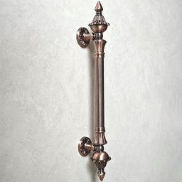 Puxador Duplo Classic 530mm Cobre Antigo Porta Pivotante Correr Passagem Madeira Vidro Rústico - 4