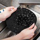 Ver imagem 4 de Protetor Tapete Universal de Silicone Lorben para Fritadeira Airfryer 22,5 cm Lavável Reutilizável