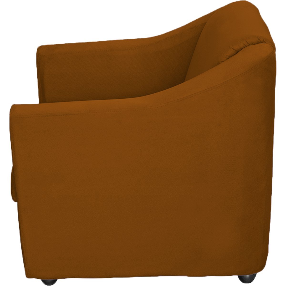 Kit 4 Poltronas Decorativas Para Sala De Espera Recepção Escritório Consultório Suede Terracota - 4