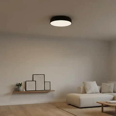 Lustre para Sala Luminaria Teto Charles Redondo 40cm Alumínio Bivolt Entrada de 2 Lâmpadas