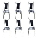 Ver imagem 1 de Kit 6 Cadeiras Paris Branca Cozinha Aço Tubolar Confortável Jantar