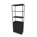 Ver imagem 2 de Estante Industrial Metal com 3 Prateleiras e Armário 2 Portas F5