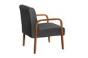 Ver imagem 4 de Kit 04 Poltronas Cadeiras Decorativas Anita Para Sala Mesa De Jantar Quarto Recepção - Suede Cinza