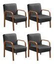 Ver imagem 1 de Kit 04 Poltronas Cadeiras Decorativas Anita Para Sala Mesa De Jantar Quarto Recepção - Suede Cinza